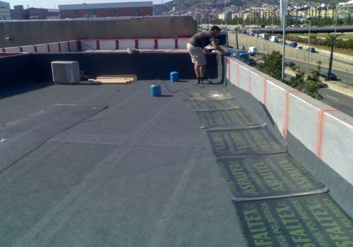 Forrar terrassa amb tela de pissarra 3