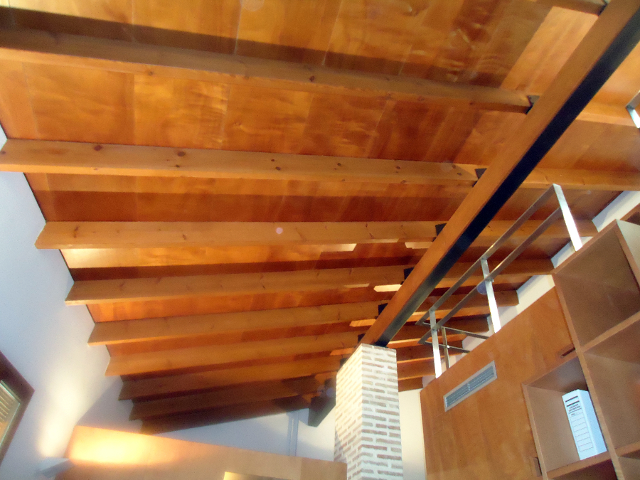 FORRO TECHO Y VIGAS DE MADERA