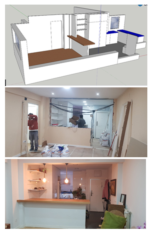 Nov. 21- Unión cocina y salón calle Vinateros