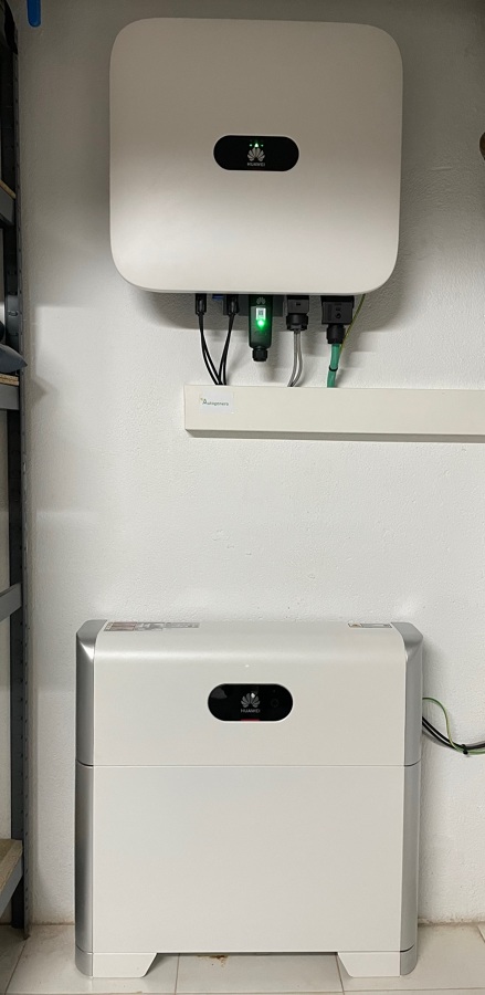 Instalación solar con baterias en Torrelodones