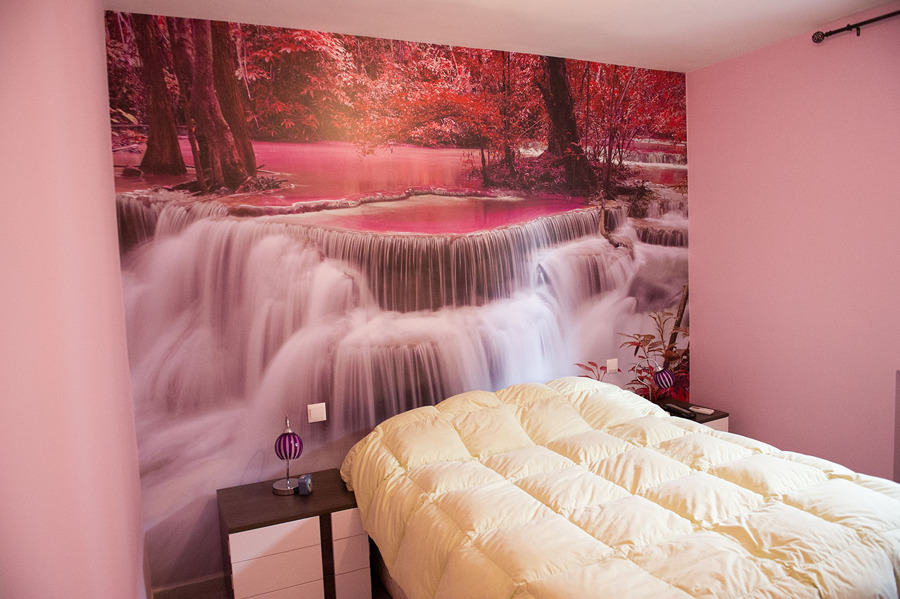 Foto mural dormitorio juvenil. Cascada