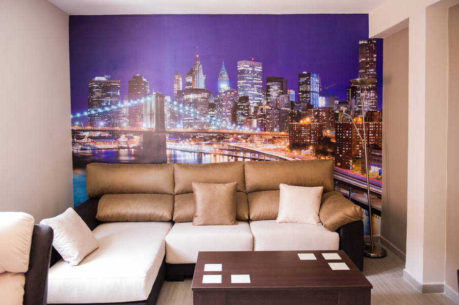 Foto mural salón. Puente