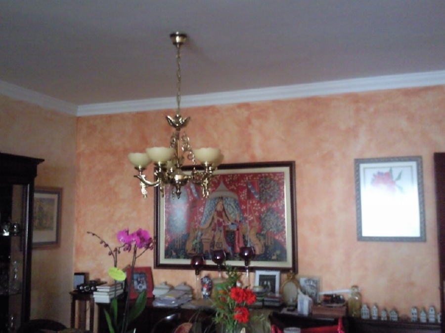 Pátinas decorativas en salón