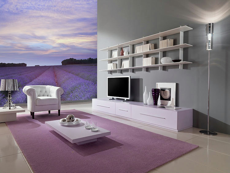 Fotomural que amplia visualmente el espacio