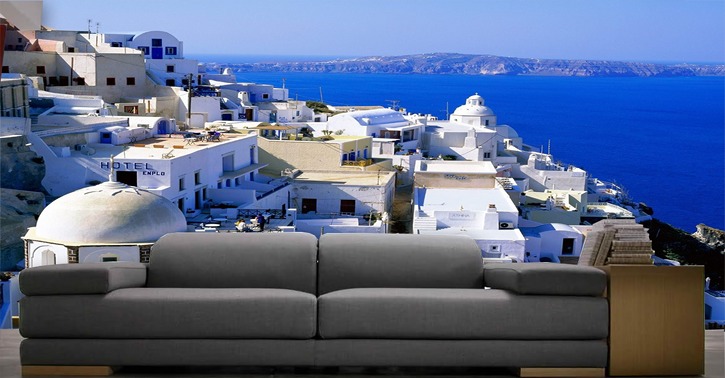 Fotomural Santorini