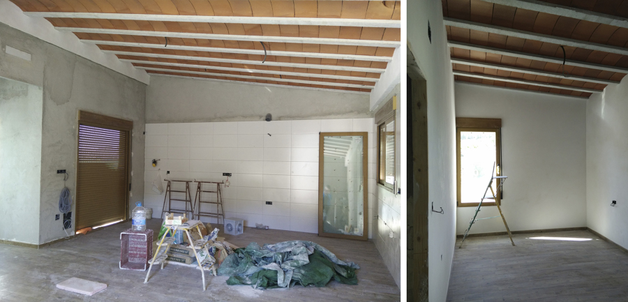 Vivienda unifamiliar en construcción