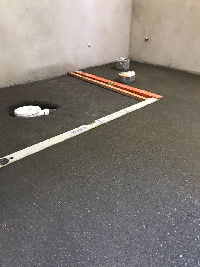 DETALLE DE COLOCACION DE PLATO DE DUCHA