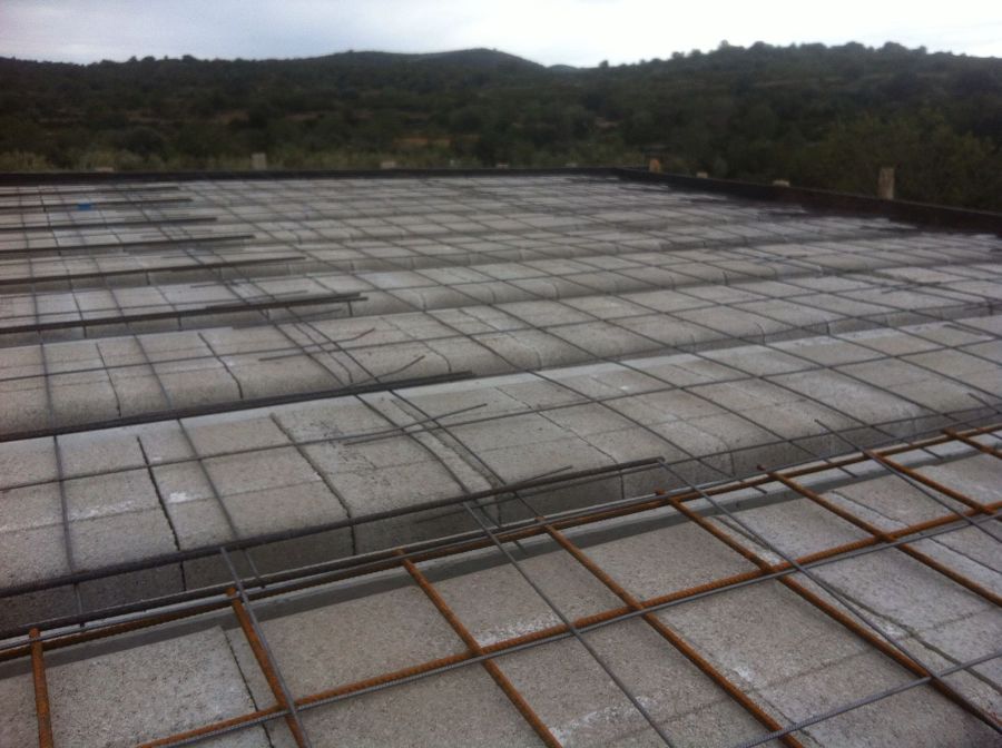 Estructura de chalet  en finca rustica