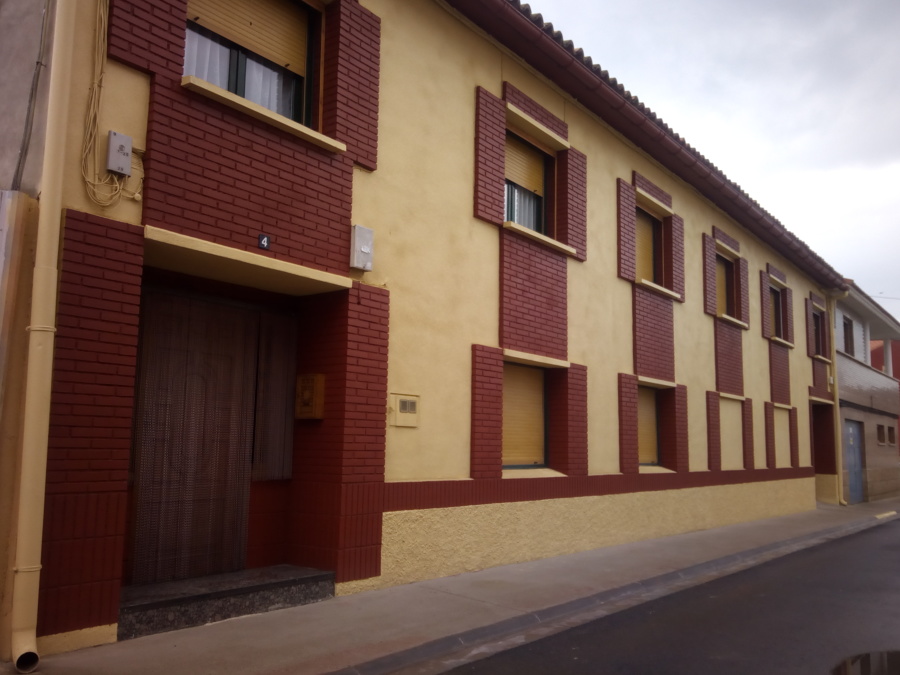 Fachada de corcho bicolor