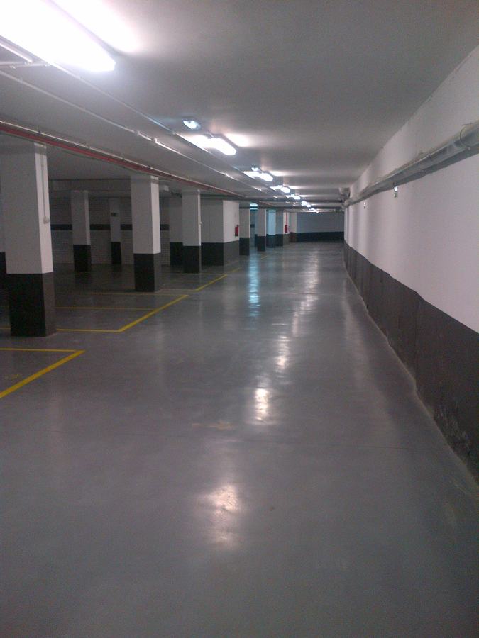 Fregado mecánico de garaje.