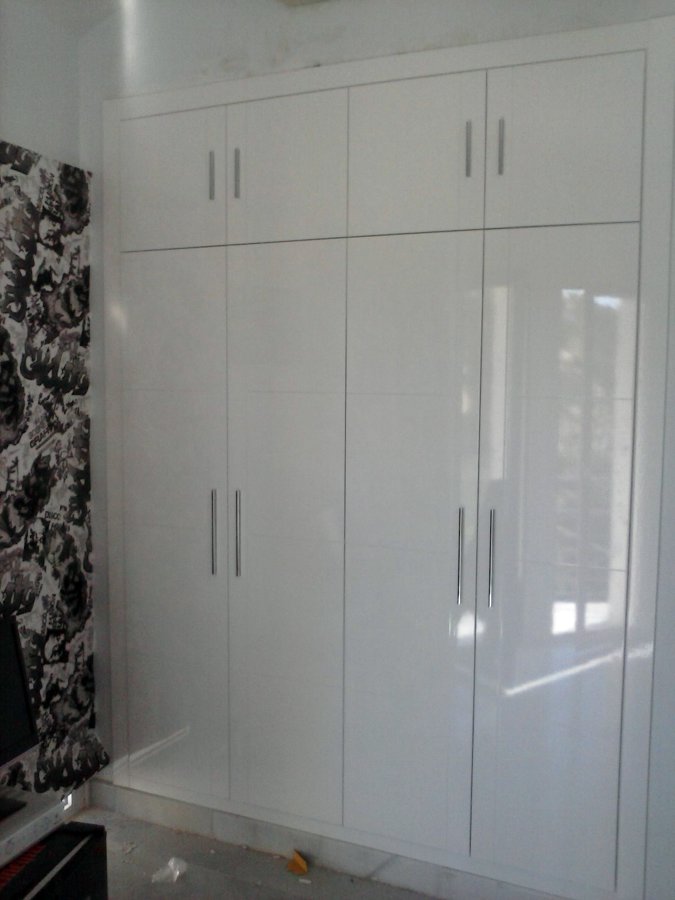 frente de armario blanco alto brillo