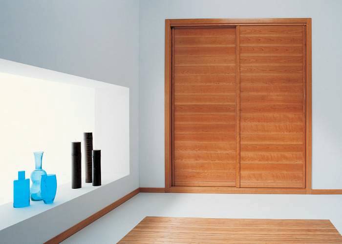 FRENTE DE ARMARIO CORREDERA CEREZO