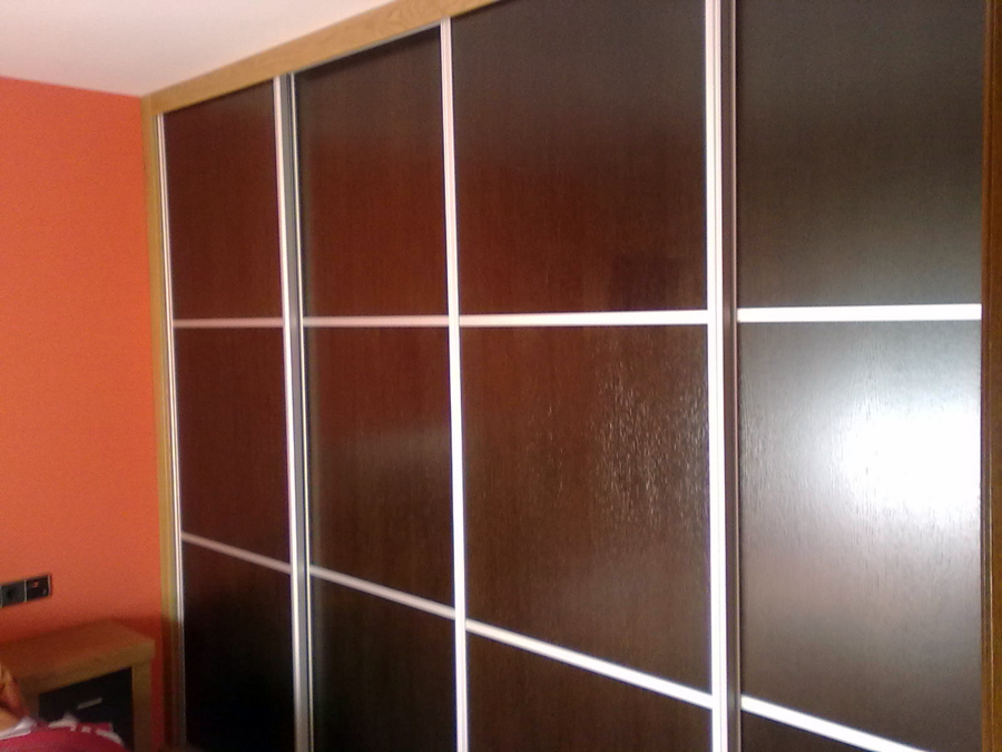 frente de armario roble teñido wenge