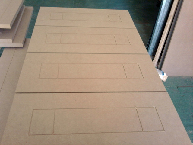 frentes de cajon fresados