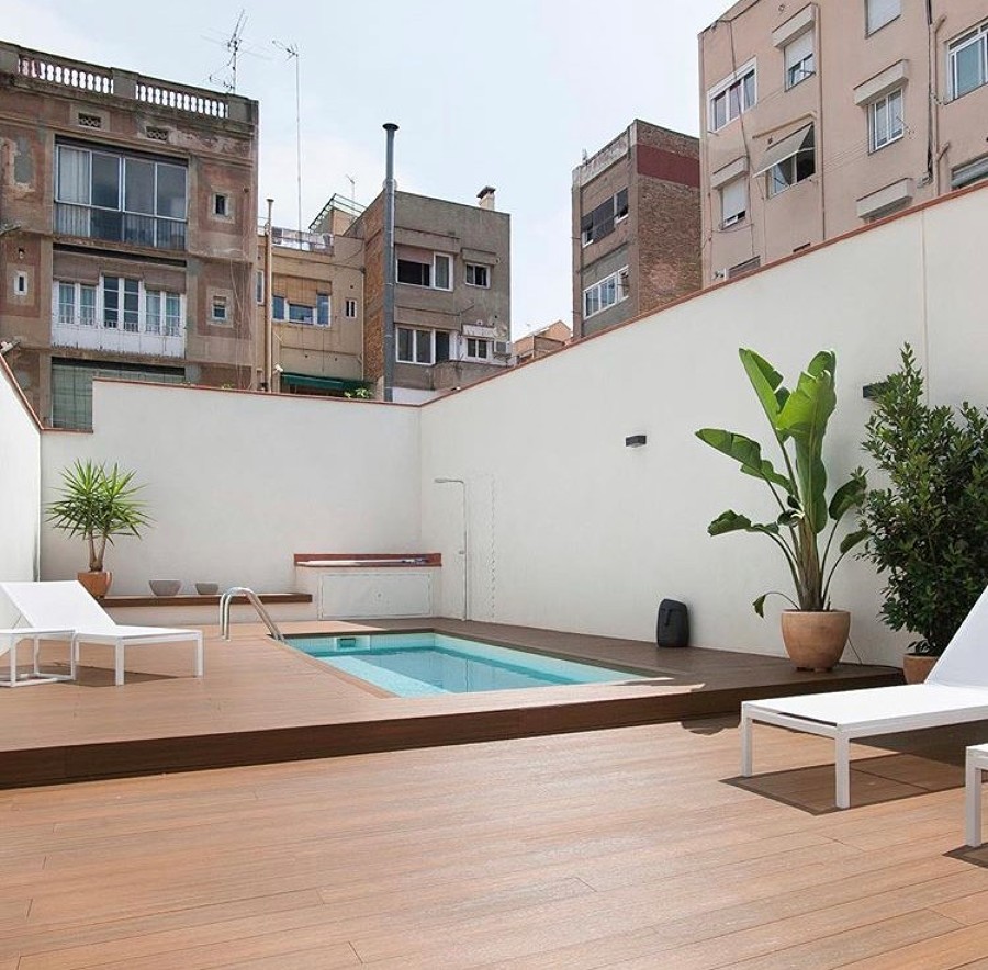 Jardín privado en Barcelona