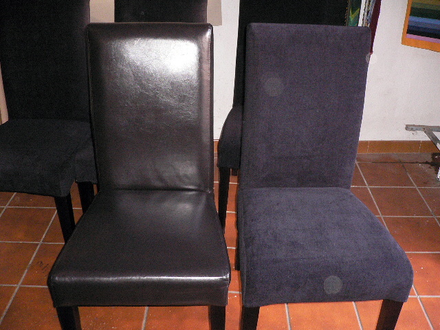 funda para sillas en piel