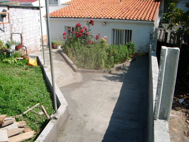 fundicion de muro y paso