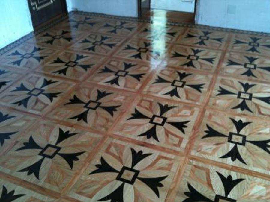 Parquet pegado de marqueteria