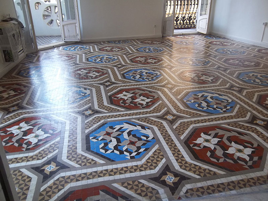 acristalado de mosaico