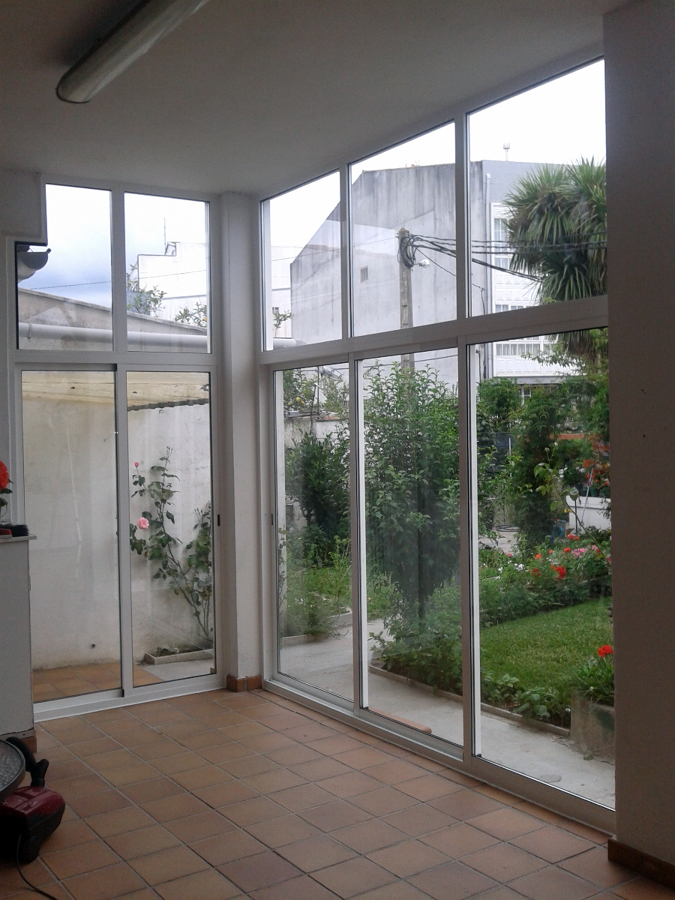 Galería aluminio lacado blanco 