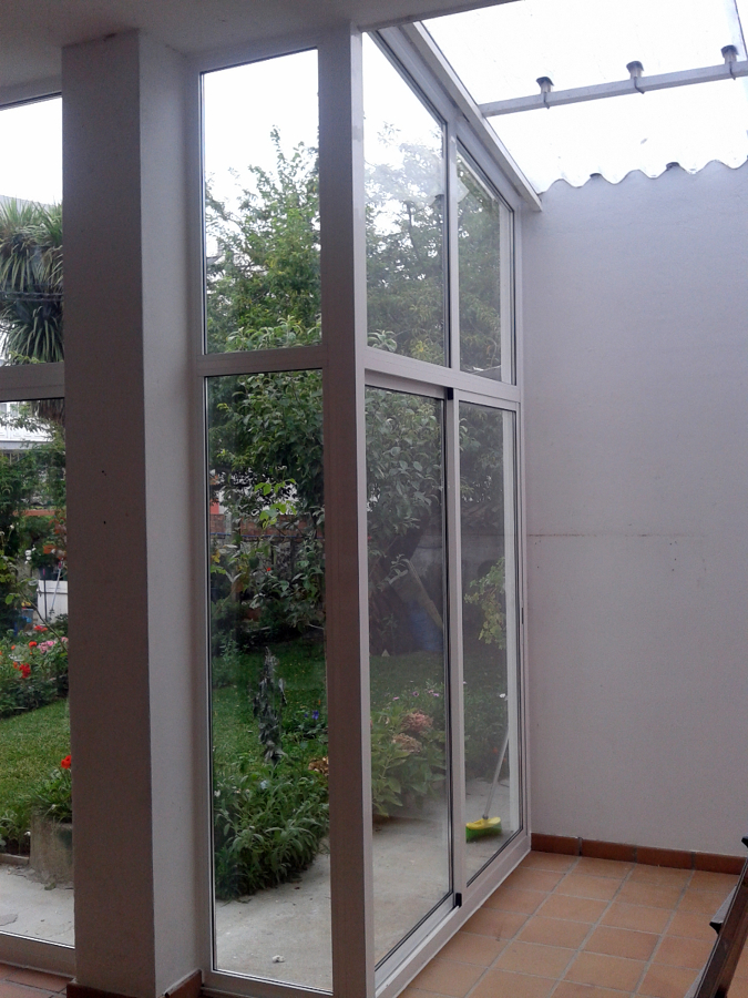 Galería aluminio lacado blanco