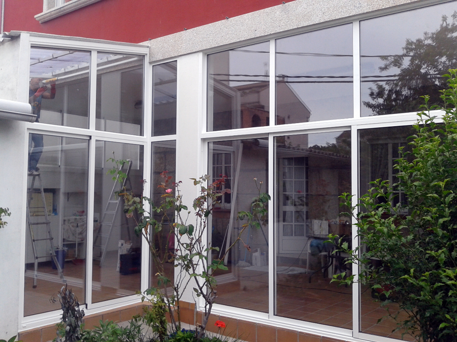 Galería aluminio lacado blanco