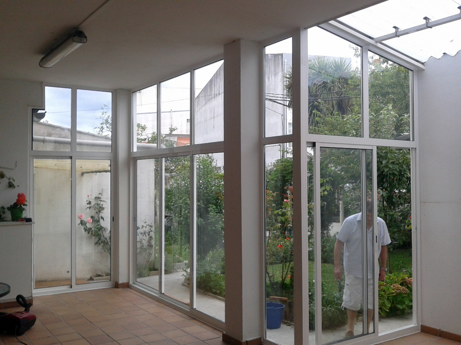 Galería aluminio lacado blanco