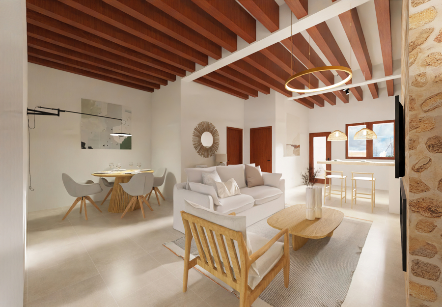 Transformación de un Salón en mal estado pero con un gran Potecial