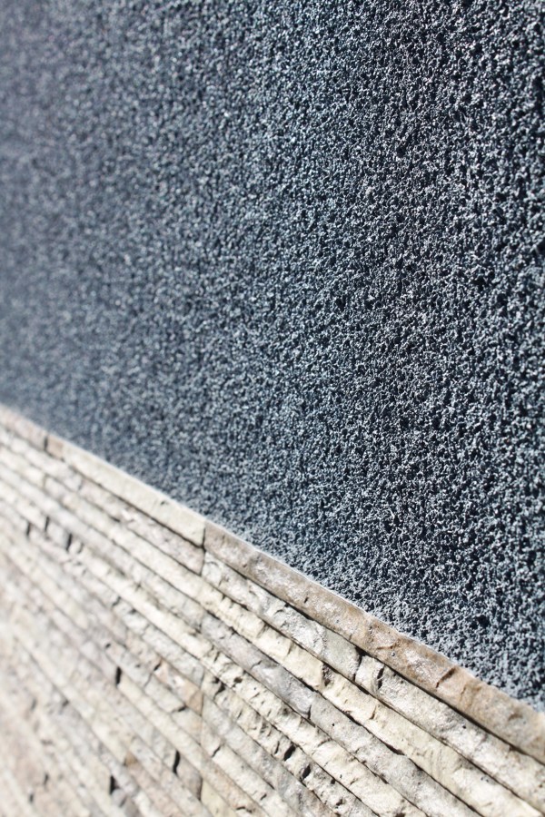 Corcho proyectado azul