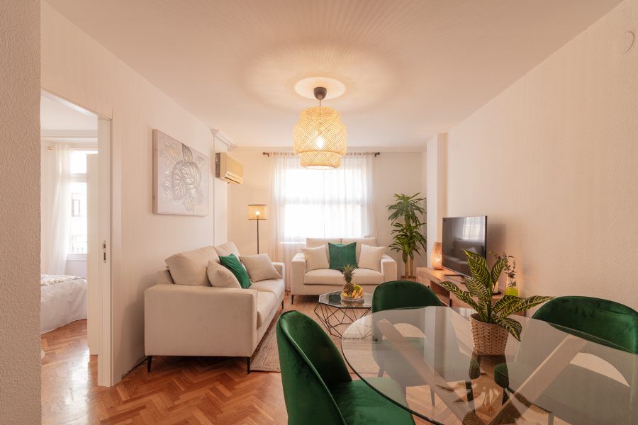 Perspectiva del salon comedor