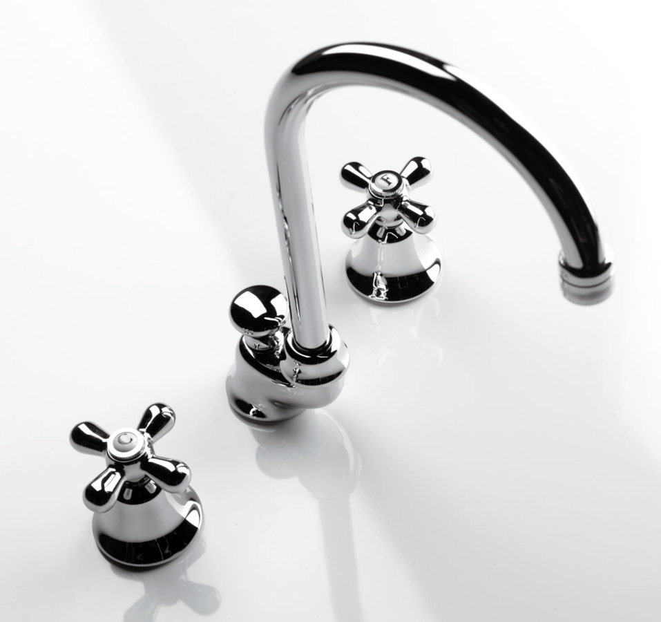 Griferia cromada clasica de Ponsi en Niquel