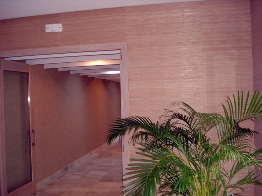 HALL ENTRADA EN PAPEL CHINO MADERA