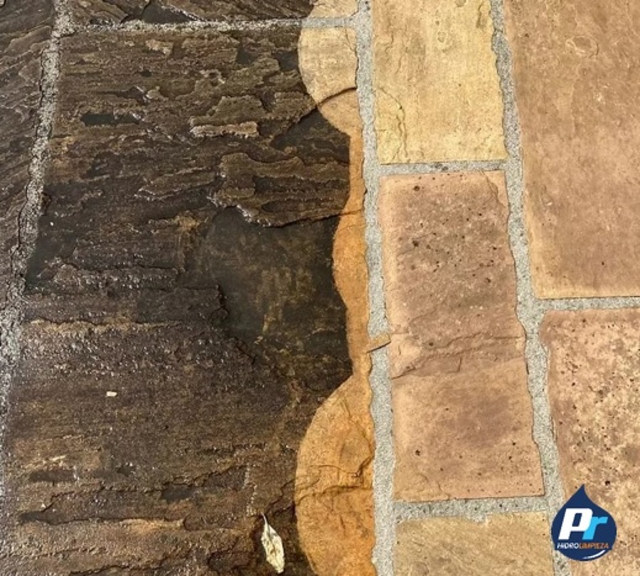 Hidrolimpieza de pavimento