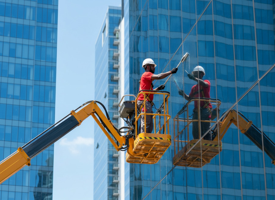 LIMPIEZA DE CRISTALES EN ALTURAS