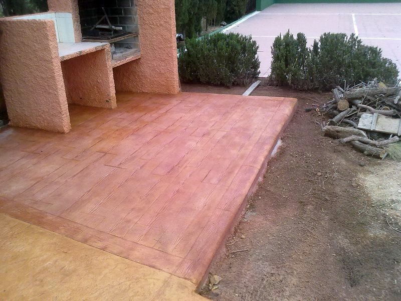 Hormigón Impreso en Madera