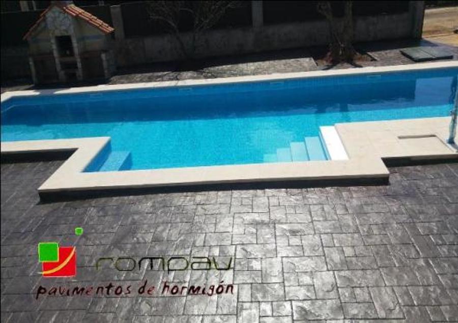 Hormigon impreso piscinas