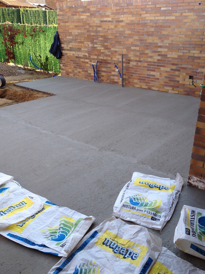 hormigonado del suelo