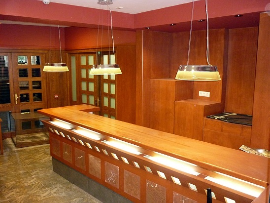 Iluminación de un bar