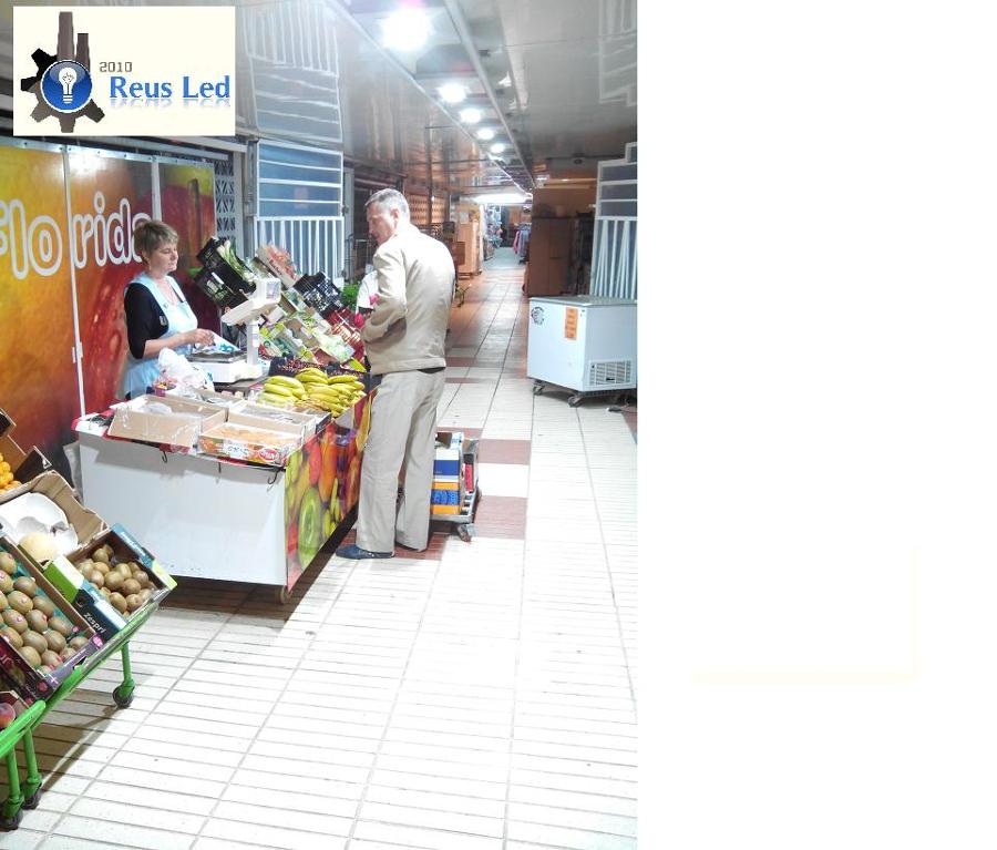 Iluminacion eficiente supermercado Florida de Salou
