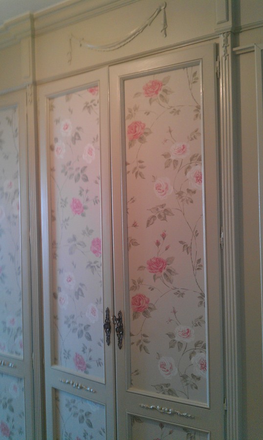 semilalacado de carpinteria y empapelado