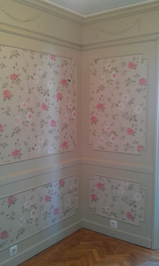 semilacado de carpinteria y empapelado