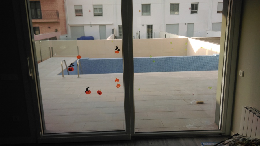 Ventanal hacia exterior