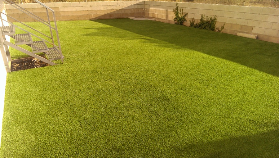 Instalación de césped articial