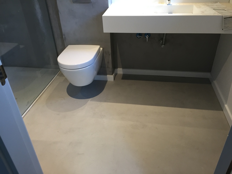 Baño en microcemento