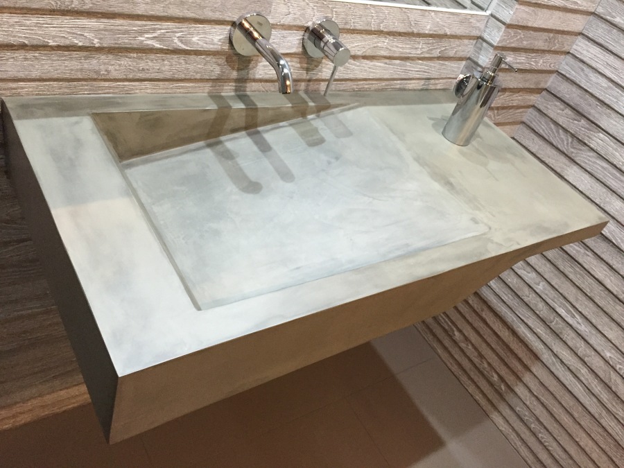 Lavabos en microcemento