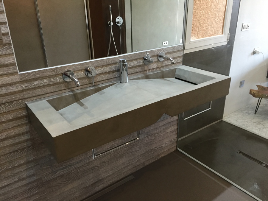 Lavabos de microcemento