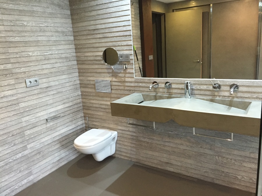 Baños en microcemento