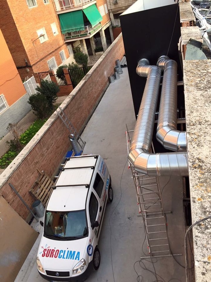 Instalación ventilación gimnasio rock gym Badajoz