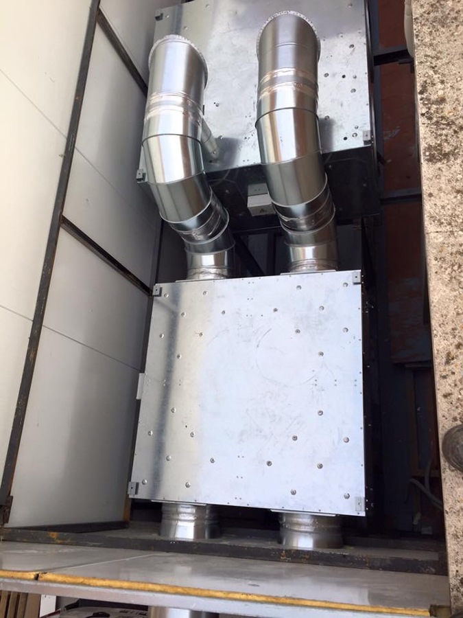 Instalación ventilación gimnasio rock gym Badajoz 