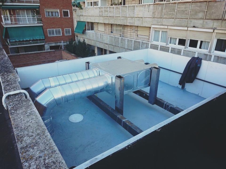 Ventilación gimnasio rock gym Badajoz 